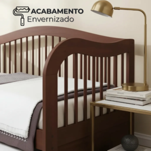 Bicama em madeira maciça Rubi Acabamento