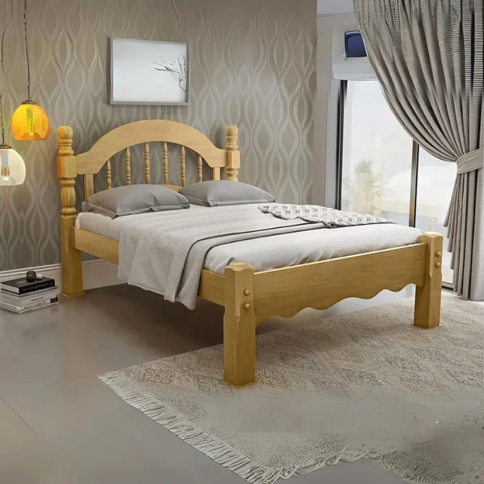 Cama de Casal Siena Imbuia Cama de Casal Queen Size Siena Imbuia