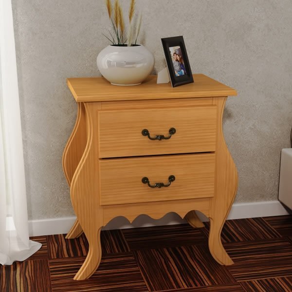 Mesa de Cabeceira 2 Gavetas Georgia Mesa de Cabeceira 2 Gavetas Georgia