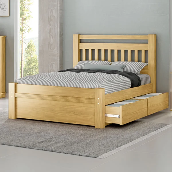 Cama Queen Size 2 Gavetas - Mel