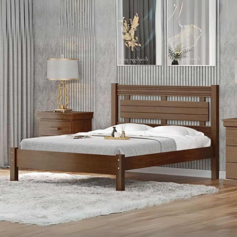 Cama Moderna de Casal Fênix Cama Moderna de Casal Fênix