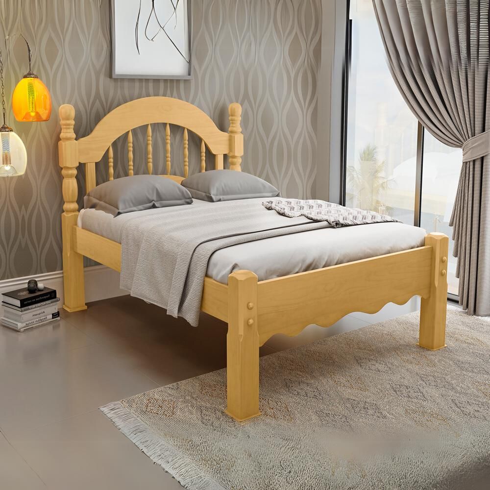 Cama de Solteiro Siena Mel Cama de Solteiro Siena Mel