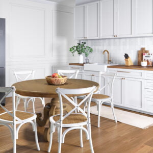 Mesa Redonda em Madeira Maciça Phil 4