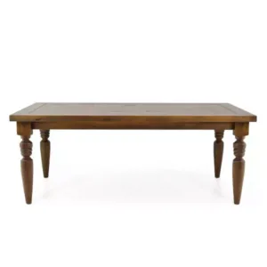 Mesa de Jantar de Madeira Maciça Flora